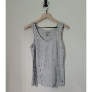 Lucky Brand Heather Grey Scoop Neck Tank Size Large